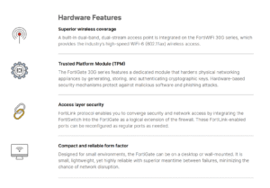 fortinet fortigate 30G Hardware Features